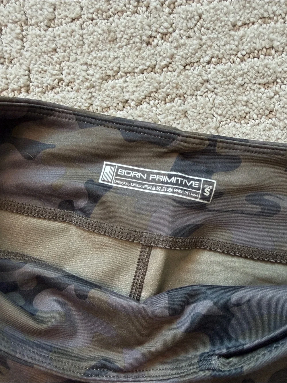 BP camo biker shorts